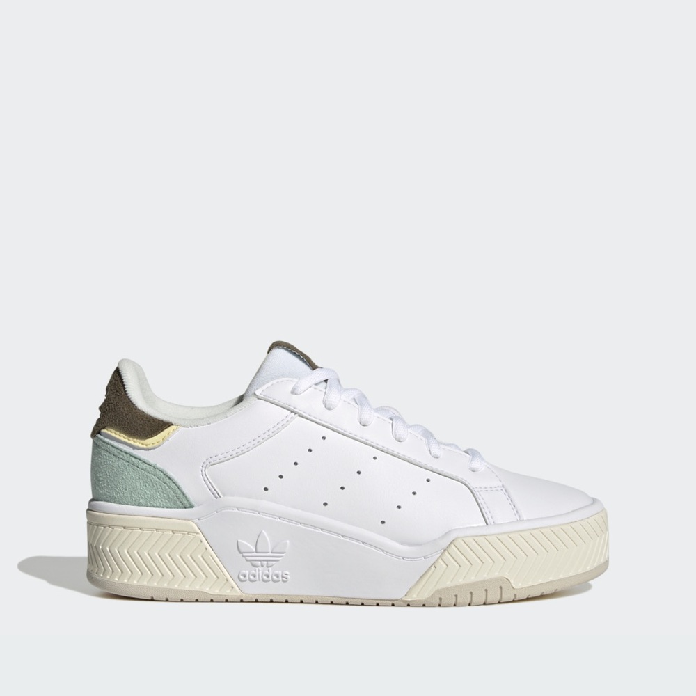 Adidas Women's White and Cream Sneakers